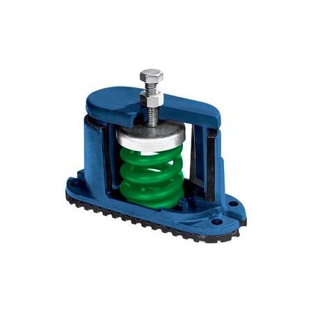 Mason Industries Housed Spring Floor Mount Vibration Isolator - 5-3/4"L x 2-1/8"W White C-A-625